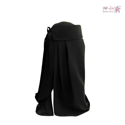 نقاب الرديف طويل بغطاء على العين الساتر للأكل والش...