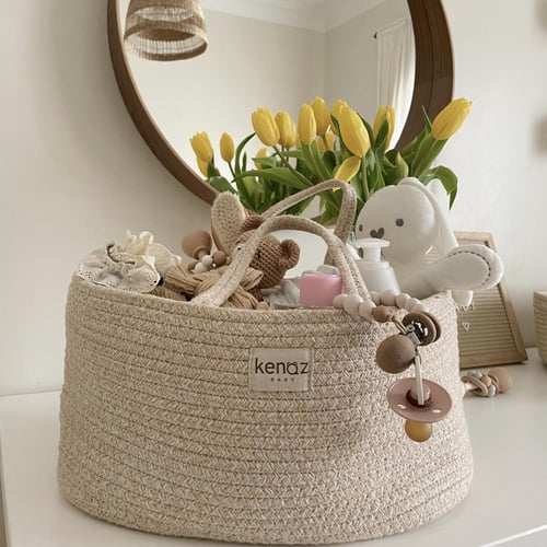 بكج الأمومه سلة موسى + سلة تنظيم + سلة تغيير + قاع...