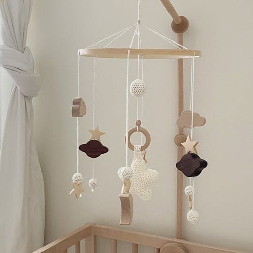 لعبة سرير نجمة مع ذراع خشب الزان