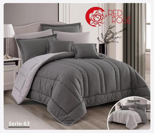 طقم مفرش صيفي 5 قطع كوين حشوة ثابتة 66-SERIN