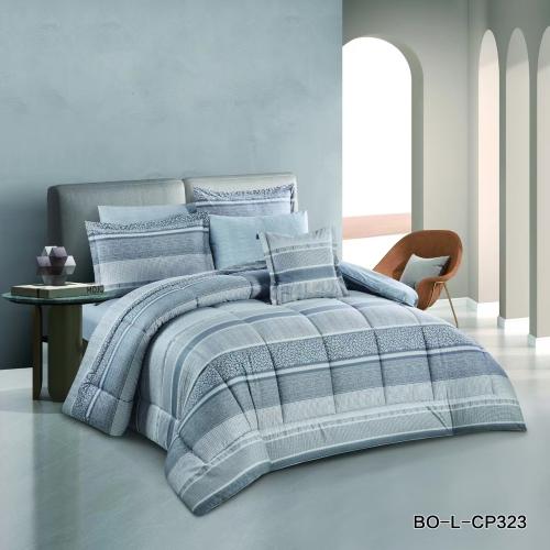 طقم مفرش صيفي نفرين 7 قطع حشوة ثابتة BO-L-CP367