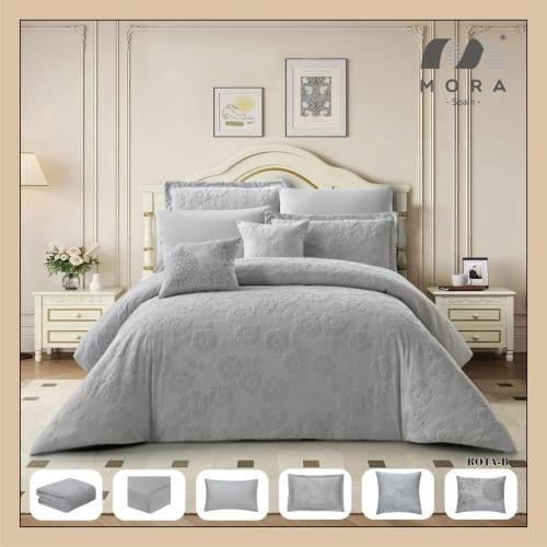 طقم مفرش صيفي اسباني كوين 5 قطع حشوة ثابتة 9-ROTA