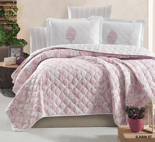 طقم مفرش تركي صيفي مضغوط 4 قطع نفرونص ILHAN