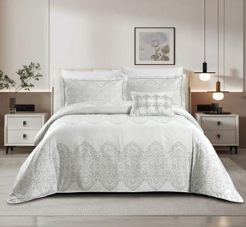 طقم مفرش صيفي كوين 5 قطع حشوة ثابتة 88 comfor