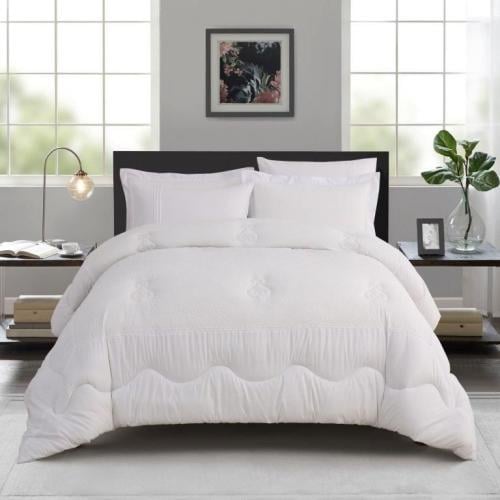 طقم مفرش صيفي 6 قطع نفرين حشوة ثابتة PW001