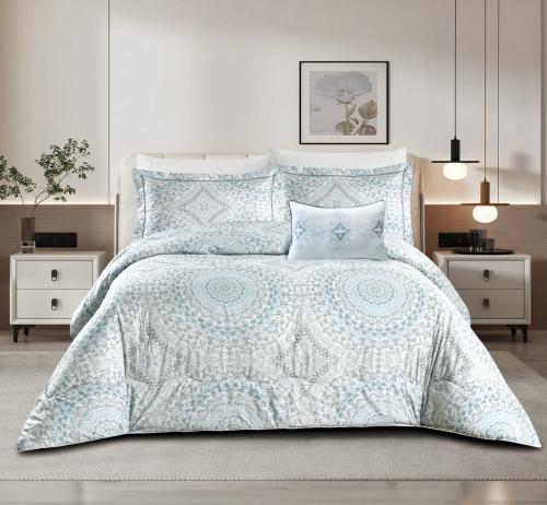 طقم مفرش صيفي كوين 5 قطع حشوة ثابتة 88 comfor