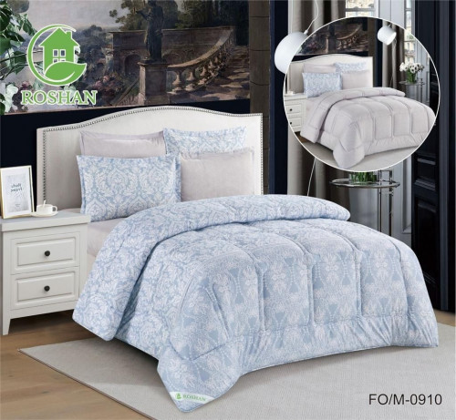 طقم مفرش صيفي 4 قطع نفرونص حشوة ثابتة FO/m-0905