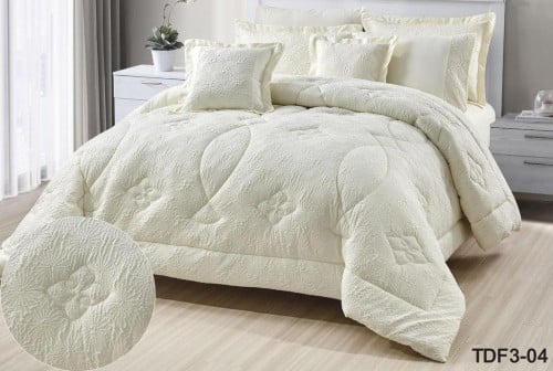 طقم مفرش صيفي 5 قطع كوين حشوة ثابتة TDF1-01