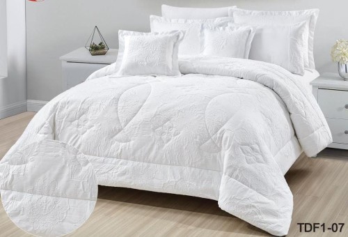 طقم مفرش صيفي 5 قطع كوين حشوة ثابتة TDF1-01