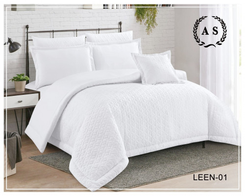 مفرش صيفي كوين 5 قطع حشوة ثابتة LEEN-01