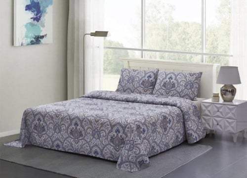 شرشف صيفي مشجر كوين 4 قطع