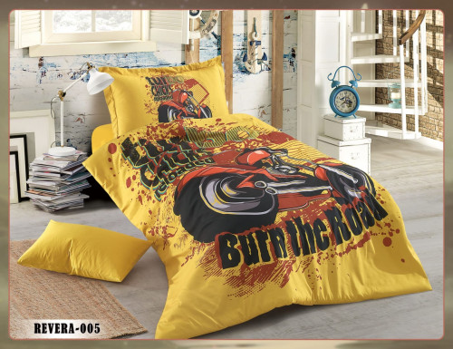 مفرش اطفال صيفي نفرونص 4 قطع حشوة ثابتة REVERA-006