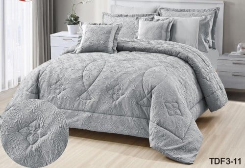 طقم مفرش صيفي 8 قطع نفرين حشوة ثابتة TDF1-03