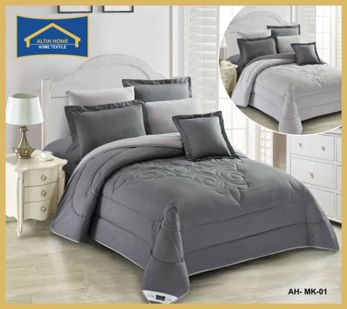 مفرش صيفي نفرين 8 قطع حشوة ثابتة AH-MK-20