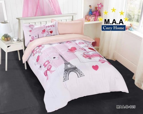 مفرش اطفال صيفي كوين 4 قطع حشوة ثابتة MAA-B-104