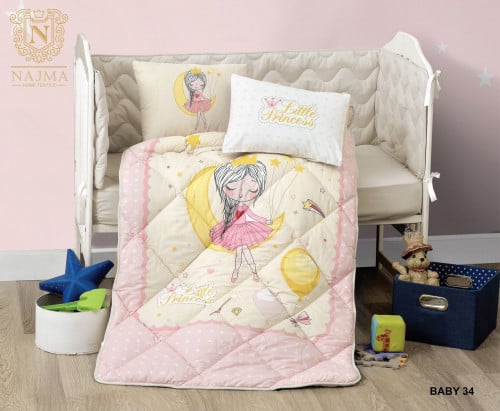 مفرش مواليد تركي حواجز 6 قطع BABY-34