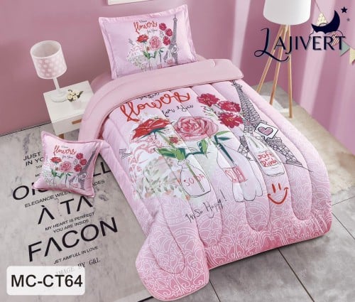 طقم مفرش اطفال صيفي كوين 4 قطع حشوة ثابتة MC-CT59