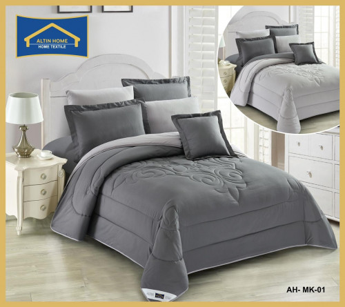 مفرش صيفي نفرين 8 قطع حشوة ثابتة MK-01