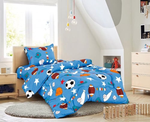 مفرش اطفال صيفي خفيف نفرونص 3 قطع