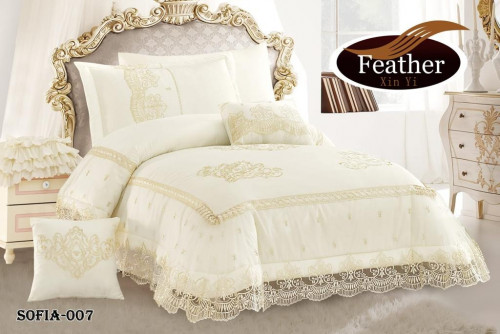 طقم مفرش نفاس صيفي 7 قطع نفرونص حشوة ثابتة SOFIA-0...