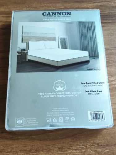 شرشف كانون سادة نفرونص ابيض WHITE