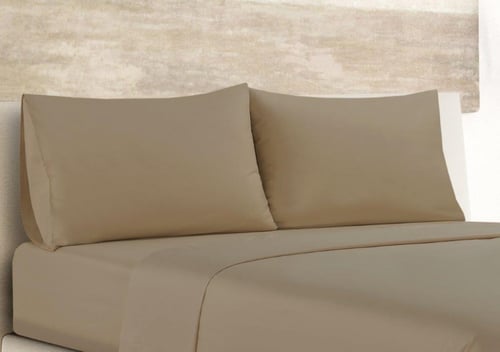 شرشف كانون سادة نفرونص بني TAUPE