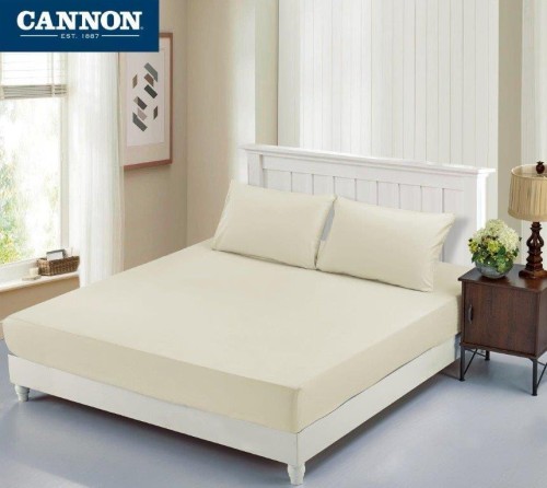 شرشف كانون سادة نفرونص 2 قطع سكري IVORY