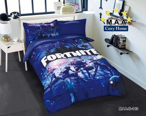 مفرش اطفال صيفي كوين 4 قطع حشوة ثابتة MAA-B-104