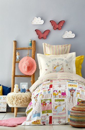 تلبيسة لحاف صيفي 3 قطع بدون حشوة