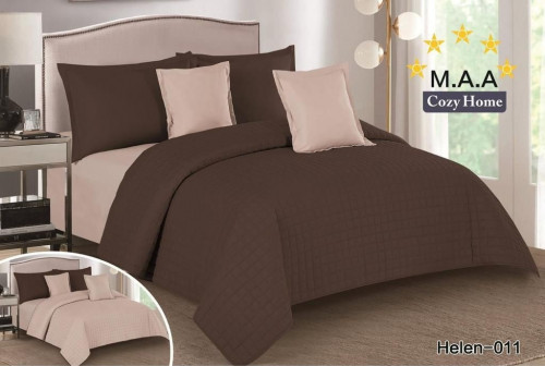 طقم مفرش صيفي نفرونص مضغوط 4 قطع 007-HELEN