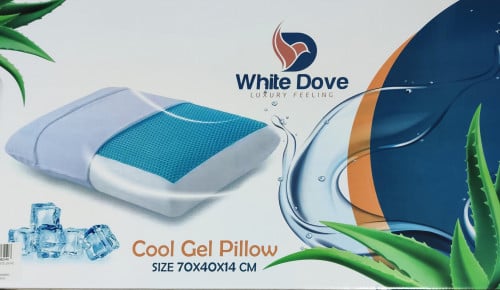 مخدة ميموري فوم وجل بارد وايت دوف