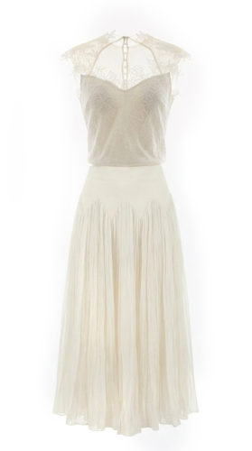 Midi skirt and top set