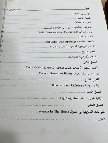 اختيار وتنظيم الاثاث والديكور المنزلي