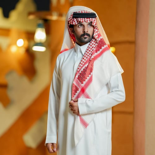 شماغ ترمه بصراوي | صوف كشميري VIP