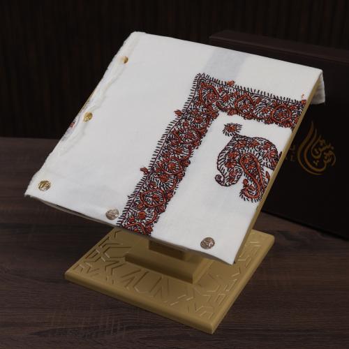 شال كشميري صوف نص ترمه شغل يدوي