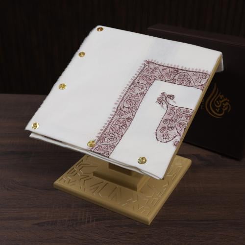 شال كشميري صوف نص ترمه شغل يدوي