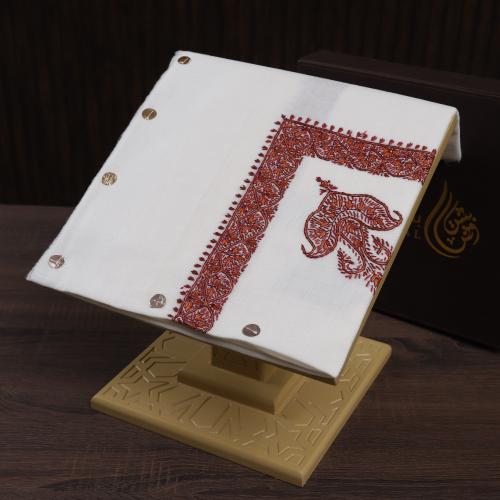 شال كشميري صوف نص ترمه شغل يدوي