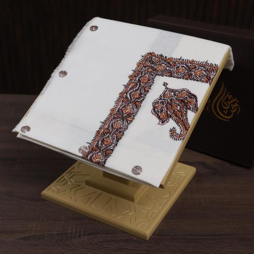 شال كشميري صوف نص ترمه شغل يدوي