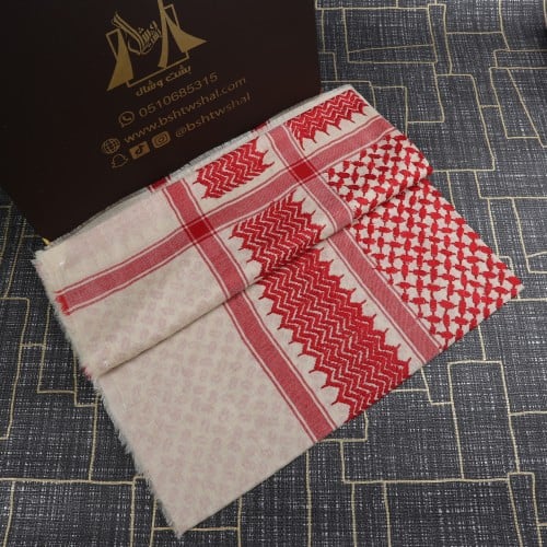 شماغ صوف باشمينا كشميري بيج غامق