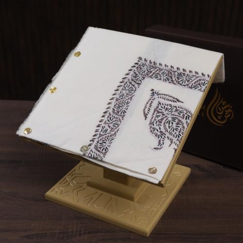 شال كشميري صوف نص ترمه شغل يدوي