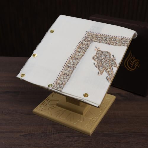 شال كشميري صوف نص ترمه شغل يدوي