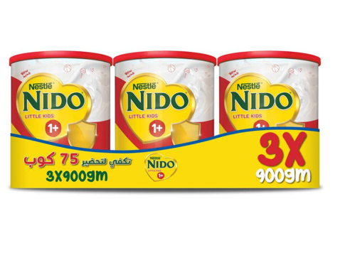نيدو واحد بلس 3 × 900 غ (3 علب)