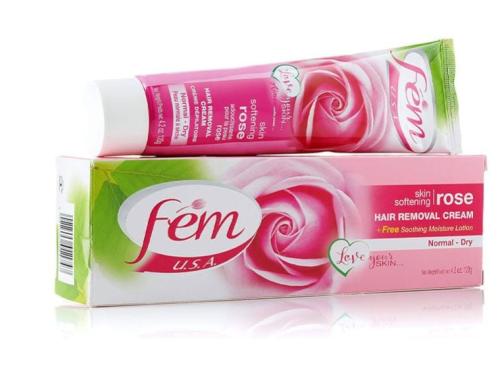 Fem Hair Removal Cream for Smooth Skin with Rose,...