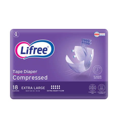 ليفري حفائض لكبار السن مقاس (كبير جدا) 18 حفاضة