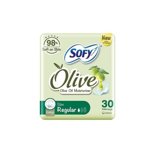 سوفي بزيت الزيتون لطيفة علي البشرة - عادي - 30 قطع...