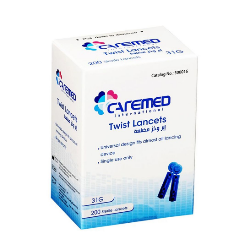 كارميد إبر وخز مضلعة معقمة للدم من 200 قطعة
