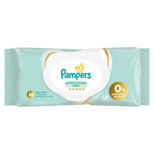 بامبرز مناديل مبللة للبشرة الحساسة 56 منديلاً