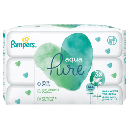 مناديل بامبرز الحساسة 144 منديل مبلل