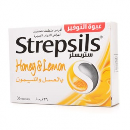ستربسلز بالعسل والليمون 36 قرص استحلاب
