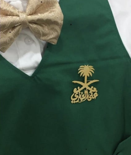 بروش بالاسم مع السيفين والنخله